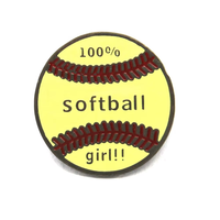 Pins en émail personnalisés de forme ronde, style moderne, avec logo personnalisé, en émail souple, en métal nickel noir, design volley-ball