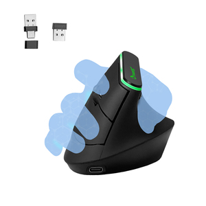 Dual-Chế Độ 2.4G Cho Không Dây USB 6-Nút <span class=keywords><strong>Ergo</strong></span> Cảm Biến Quang Học Chơi Game Dọc Ergonomic Chuột Cho Máy Tính Xách Tay/Máy Tính Bảng - Product Image 1
