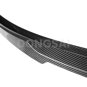 M4 stil kuru karbon Fiber arka bagaj dudak kuyruk kanat Boot Spoiler Ducktail Audi A6 S6 C8 2020 + - Product Image 6