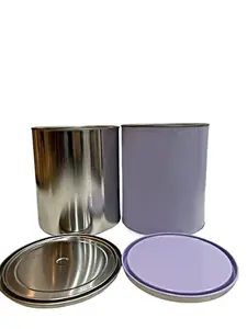 Latas de metal vazias redondas populares de 200ml 250ml 400ml 500ml 800ml 1000ml são usadas para pintar ou colar