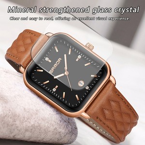 Reloj de Cuarzo para Mujer Sanda 1134, Diseño Vintage Informal con Correa a Cuadros, Reloj de Pulsera para Dama con Visualización de Fecha y Correa de Silicona - Product Image 5