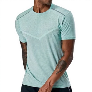 เสื้อยืดผู้ชายสำหรับวิ่ง ออกกำลังกาย แอคทีฟ แอธเลติก ดรายฟิต ชุดกีฬา ทรงเข้ารูป ผ้าฝ้าย 100% ลายฮิปฮอป พิมพ์ลายเรียบ - Product Image 1