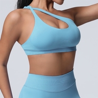 Soutien-gorge de sport sans couture en nylon séché, grande taille, léger, respirant, haute élasticité, séchage rapide, dos nu, pour yoga