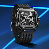 Mark Fairwhale Luxus Automatische Mechanische Uhr für Herren Gummi Wasserdicht Tourbillon Skelett Geschäftsuhren Trendy FW-6540