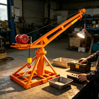 Mini-grue rotative à 360 degrés, restaurant mobile personnalisé, équipement de restauration, 26 produits phares 2026, 12 m/min