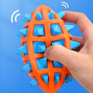 Gıcırtılı Büyük Köpek Isırmaya Dayanıklı TPR Dikenli Top Eğlenceli Dayanıklı Çiğnenebilir Zıplayan Bulmaca Köpek Oyuncağı İnteraktif Eğitim İçin - Product Image 2