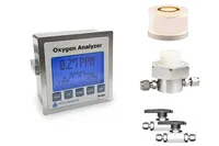 Analyseur de traces d'oxygène (0 - 1000 ppm) avec boîtiers KF40 et de régulation de débit - W1000