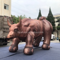 Grand bison gonflable réaliste personnalisé pour décorations de parc à thème, bétail gonflable