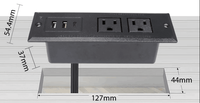ETL Strip daya tersembunyi USB C, daftar cepat Flush Mount meja laci soket daya meja konferensi Outlet tersembunyi