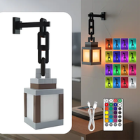 Lampe murale LED rechargeable avec télécommande pour chambre d'enfant, veilleuse