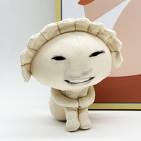 Peluche Mignonne et Mélancolique en Forme de Boulette, Poupée Rembourrée à l'Expression Faciale Amusante, Oreiller Populaire Inspiré des Mèmes d'Internet pour Cadeaux et Décoration