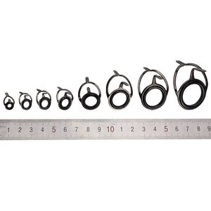 6 #8 #10 #12 #16 #20 #25 #30 # <span class=keywords><strong>Taille</strong></span> mixte Anneaux En Céramique guides De Canne À pêche Bague Double Pied D'appât Ensemble Guides De Tige - Product Image 6