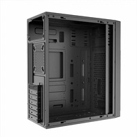 Carcasa de ordenador de chapa metálica personalizada, carcasa exterior con revestimiento de óxido negro, adecuada para la instalación y protección del ordenador.