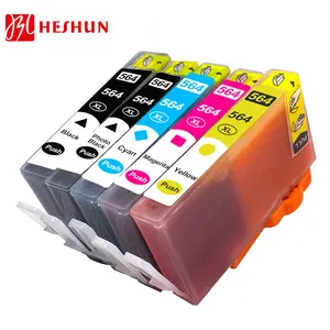 HESHUN compatible ink cartridges 564XL 564xl compatible for HP 564 Photosmart 5510 6510 6520 7520 printer