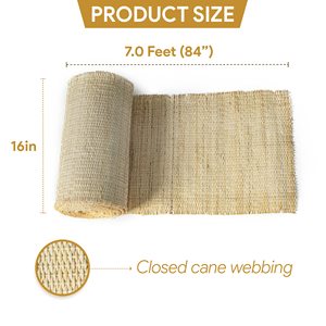 Closed Rotan Cane Webbing Roll All Style Wicker Craft 45/50/60/90Cm Natural Rotan Roll Van Rotan Materiaal - Product Image 3