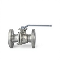 Vanne à boisseau sphérique en acier inoxydable 304/316 CF8M CF8 ASME DN50, montage direct, passage plein, extrémité à double bride pour gaz OEM