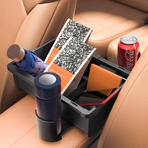 2024 Free Installation Universal Adjustable Plastic Car Armrest <b>Storage</b> Box Organizer for Back <b>Seat</b> Center Console - Product Image 3