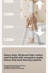Summer Infants Model 457 Contemporary Design Multifunctional Modern Portable Foldable Splicing Metal Baby Crib Bassinet for - Product Image 2