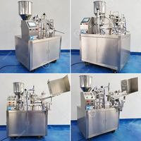 Machine de remplissage semi-automatique pour mini-tubes de pâte, graisse, dentifrice, crème au chocolat et cosmétiques, avec tube inclus
