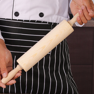 Flor de Navidad Patrón de copo de nieve Rodillo Haya Talla de madera fondant Relieve Hornear galleta RODILLO PARA HORNEAR Rodillo - Product Image 3