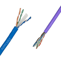 KABEL JARINGAN UTP CAT6 Twisted Pair High-Density untuk Pusat Data, Panjang Kabel 100M/305M