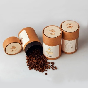 Wholesale Luxury Food-Grade Paper Tube Packaging Decorative Label Printed Gift Tube for Coffee for Cylindrical Packaging - Product Image 5