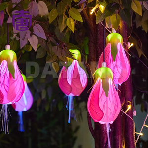 Linterna colgante impermeable IP65, campana de viento colorida, árbol de flores, proyecto colgante decorativo para jardín, calle, Navidad, Halloween - Product Image 3