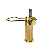 Pompe hydraulique couleur or à prix compétitif pour chaise de barbier, avec fonction de réglage de la hauteur, pour usage en salon