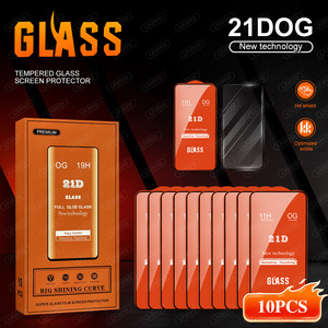 Verre trempé 9H 21D, prix d'usine, <span class=keywords><strong>protection</strong></span> d'écran complète <span class=keywords><strong>pour</strong></span> <span class=keywords><strong>iPhone</strong></span> - Product Image 3