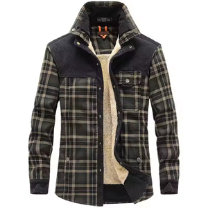 <span class=keywords><strong>Camicia</strong></span> <span class=keywords><strong>a</strong></span> <span class=keywords><strong>Quadri</strong></span> in Flanella Foderata in Pile per <span class=keywords><strong>Uomo</strong></span>, Manica Lunga, Calda per l'Inverno, Logo Personalizzato, Vendita all'Ingrosso - Product Image 3