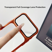 Coque de luxe antichoc pour iPhone 18 Pro Max 17 16 avec cadre de caméra invisible, béquille et protection intégrale de l'objectif