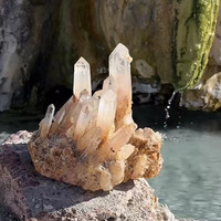 Grappe de cristal gros grands groupes de quartz clair pierre de guérison cristal géode cristal Druzy