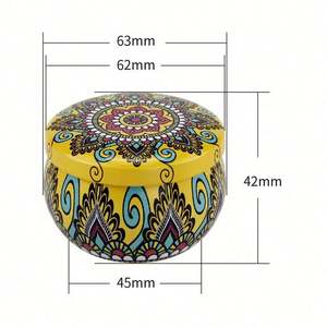 Vela Aromática de Lujo en Lata con Tapa - Envase Metálico Redondo para Aromaterapia, Recuerdos de Fiesta y Regalos Promocionales - Product Image 4