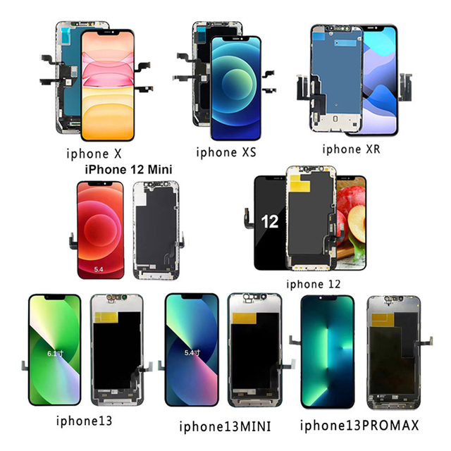 MF High Quality Mobile Phone Touch Lcd Screen OLED Lcd for iphone X XR XS MAX 11 12 Pro MAX 13 Mini Refurbished Lcd Remplacement