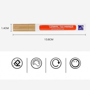 Custom <b>Waterproof</b> Grout Repair Pen for Ceramic White Tile 6 Colors Permanent <b>Paint</b> Marker 1-10mm Paper Tip Model PM208 - Product Image 3