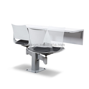 Chaise de salle de conférence collaborative LEADCOM LS-420, siège pivotant à 360 degrés, chaise de bureau pour salle de cours universitaire - Product Image 3