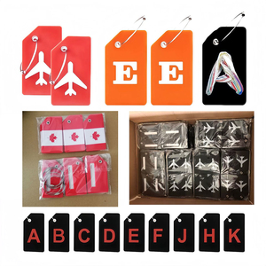 Wholesales Custom Sublimation Blank Personalized Travel <b>Name</b> PVC Luggage Bag <b>Tags</b> Logo - Product Image 5