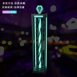 Estante de bebidas luminoso multicapa personalizado, estante de vino de Metal giratorio de torre para fiestas, reuniones para cubos de hielo de cóctel - Product Image 4