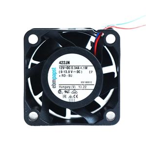 Ventilador Axial Pequeño ebmpapst 422JN 4028 40x40x28mm 4cm 12V DC 18.3CFM 4W 48dBA 14000RPM con Rodamiento de Bolas para Gabinete - Product Image 1