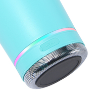 30oz Tumbler baja tahan karat portabel, Speaker nirkabel gigi biru botol air untuk kopi tahan air dan penggunaan luar ruangan