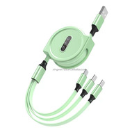 Benutzer definiertes Logo Hochwertige versenkbare Handy-Ladele itung 3 in 1 Schnelllade-Micro-Typ-C-USB-Kabel für Telefon 14 Pro