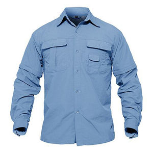 Feiny Uniforms Men's Full Sleeve Tactical Shirt Cotton Casual Shirt Long Sleeve for Hiking Climbing Hunting Shirt - Product Image 5