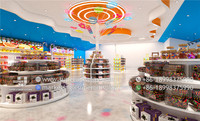 Magasin de bonbons/présentoir moderne, tablette personnalisée colorée, en forme de support de dessin animé, décor d'étagère, accessoires de décoration de bonbons, 1 pièce