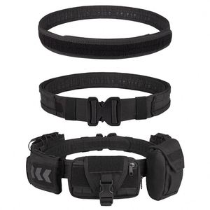 Ceinture multifonctionnelle d'autodéfense pour homme : tissu Oxford 1000D, ensemble de ceintures réglables à libération rapide pour l'extérieur, 6 pièces - Product Image 3