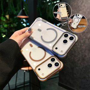 <span class=keywords><strong>Coque</strong></span> magnétique bicolore Panda Shell pour <span class=keywords><strong>iPhone</strong></span> 17, 16 Pro Max, 15 Pro, nouvelle <span class=keywords><strong>coque</strong></span> de protection pour <span class=keywords><strong>iPhone</strong></span> 14, 13 - Product Image 1