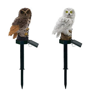 Luz solar para césped con forma de búho, luz LED decorativa para exteriores, resistente al agua, montada en el suelo para jardín y patio - Product Image 5
