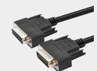 Câble Série DB9 DB15F vers DB15F Mâle-Femelle / Mâle, Câble de Modem Null Modem