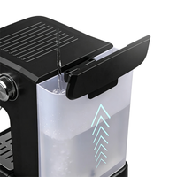 Machine à café domestique avec mousseur à lait, machine à café 2-en-1 pour dosettes K-Cup et café moulu, préparation rapide de lattes et cappuccinos