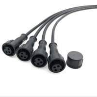 Câble étanche en PVC M12 2*0,5 mm² Connecteur d'alimentation LED mâle et femelle pour meubles intelligents Connecteur LED