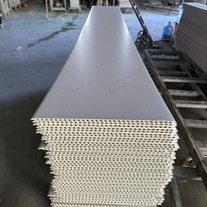 Material de Construcción, Placas de Techo Ligeras de PVC, Paneles de Techo de PVC, Techo de <span class=keywords><strong>Madera</strong></span> en Tiras de PVC - Product Image 1